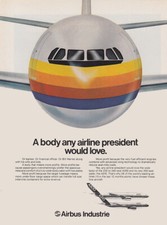 1979 Airbus Industries: Body Any Airline President Would Love Vintage Print Ad