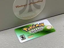 Pokemon Emerald Version (Nintendo Gameboy Advance) Replacement Label