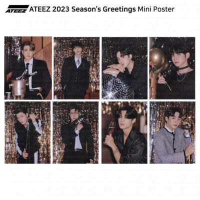 ATEEZ 2023 Season's Greetings Mini Poster KPOP K-POP | eBay