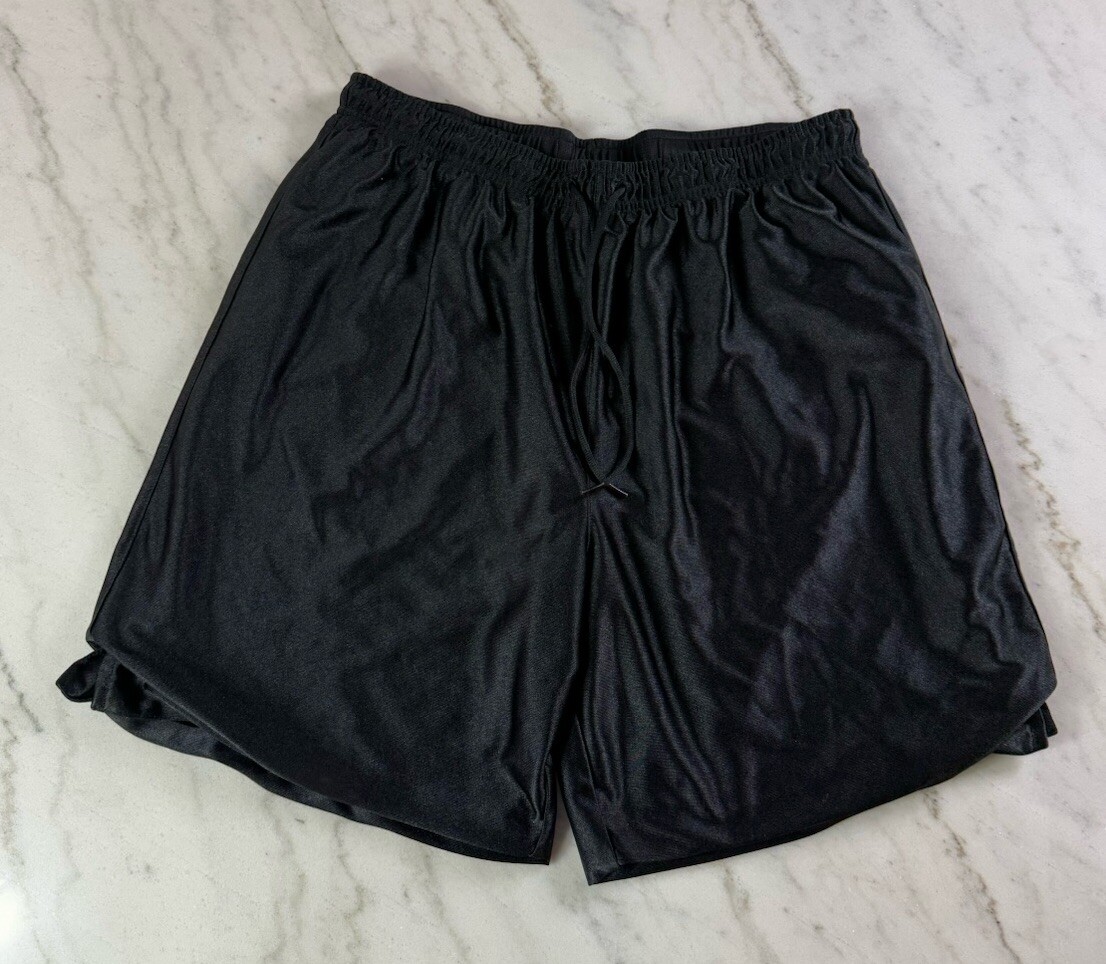 Tekgear Dazzle Shiny Basketball Reversible Shorts Black Size Large