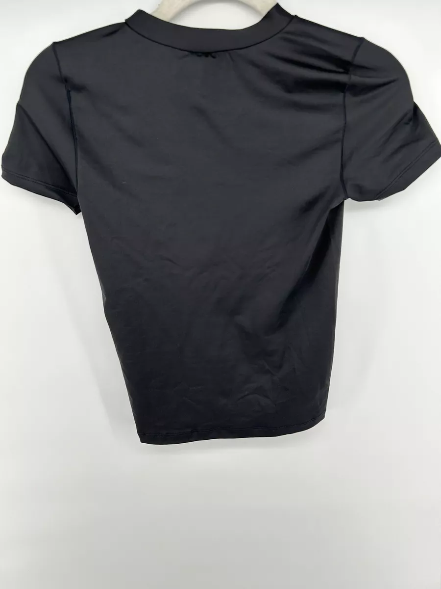 Nike Seamless Sans Couture S Crew Neck T Shirt Top Blue Dri Fit