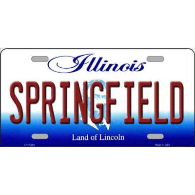 Springfield Illinois Metal Novelty License Plate Tag LP-10291 | eBay