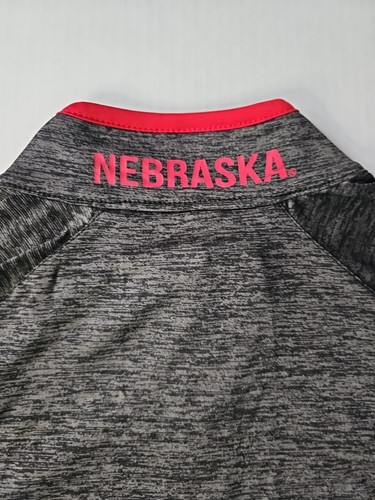 Nebraska Huskers Colosseum Black Red Amnesia 1/4-Zip Pullover Men's Medium NWT - Picture 7 of 9