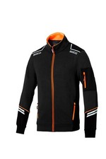Felpa da lavoro SPARCO arancione / nero con tasche zip Tech Full Zip ✔️
