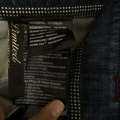 Burton GORE-TEX DENIM LIMITED EDITION Rare Snowboard Pants Size XS