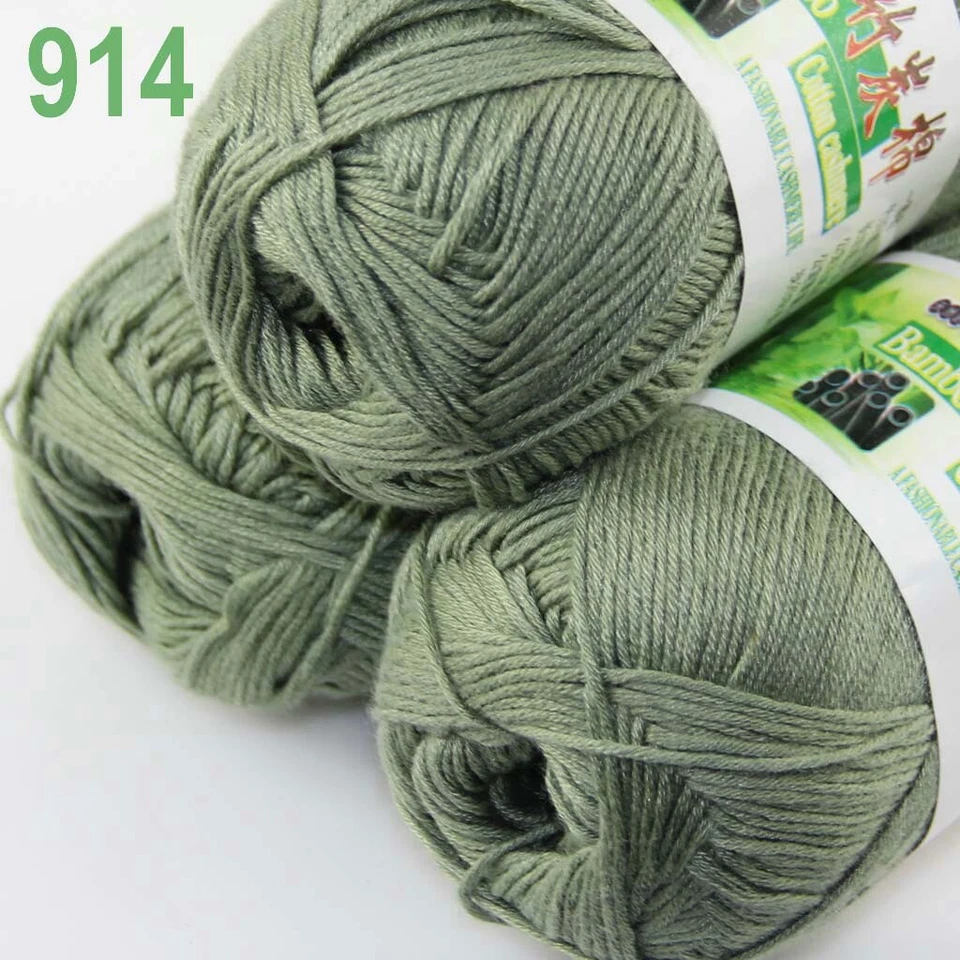 Sale Lot 6SkeinsX50g Soft Bamboo Cotton Baby Wrap Hand Knitting Crochet Yarn 914 - Image 2 of 4