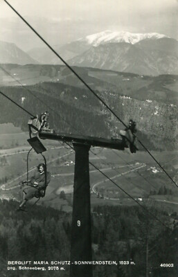 AUSTRIA Berglift Maria Schutz Sonnwendstein Geg. Card Schneeberg