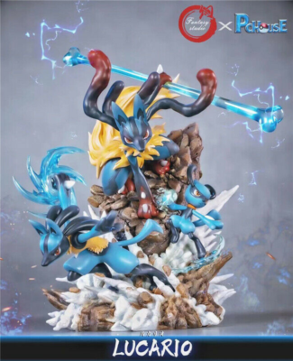 Bandai Pokémon Model Kit - Lucario Articolato Da 10 Cm, Statuetta Da Costruire E Collezionare