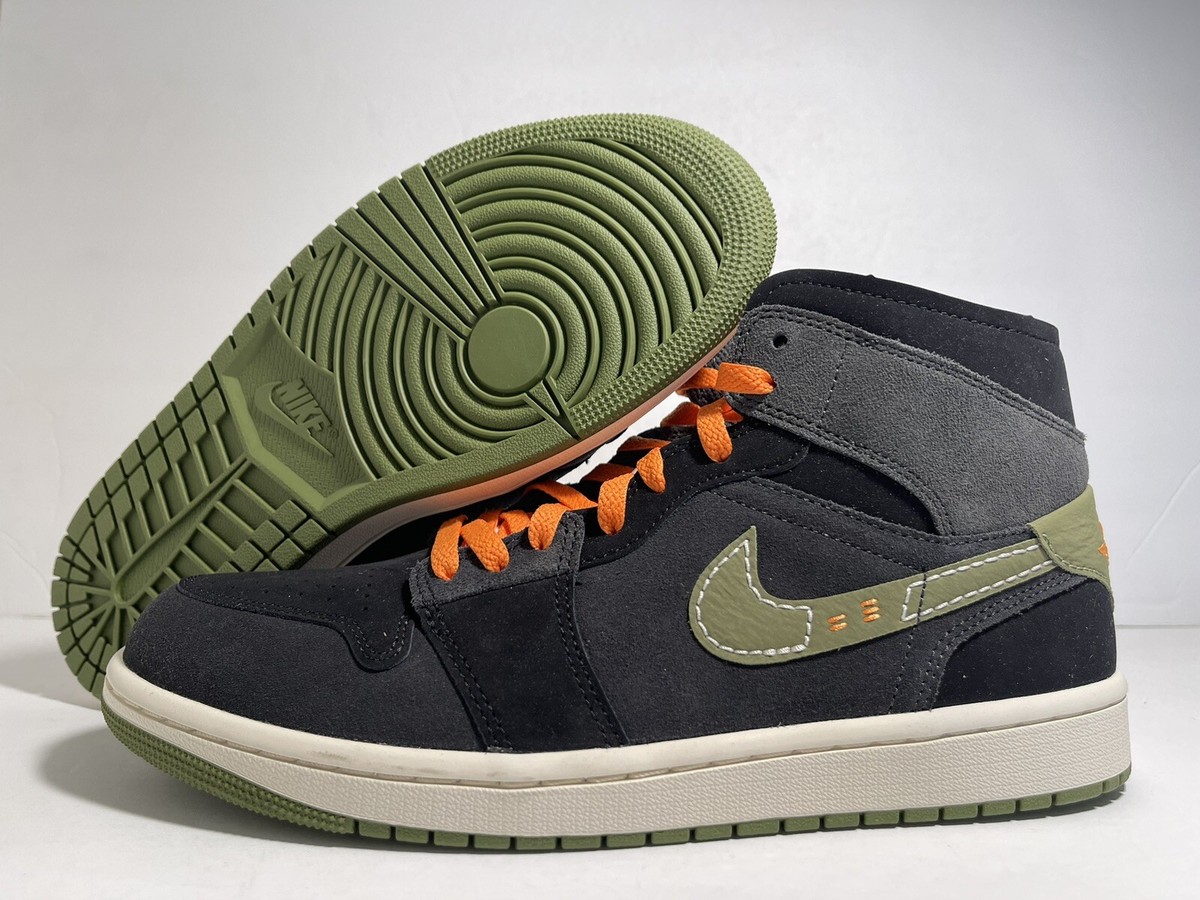 Nike Air Jordan 1 Mid SE Craft Anthracite Light Olive Men