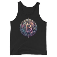 Futuristic Wired Bitcoin BTC Digital Crypto Men's Tank Top Shirt