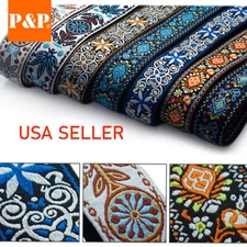 Embroidery Bohemian Style Cotton Electric Acoustic Guitar Strap Adjustable Soft