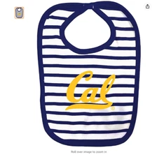 Two Feet Ahead NCAA California Golden Bears Infant Stripe Navy/White Bib, OS