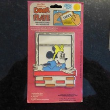 Vintage Classic Toy Disney minnie mouse Door plate NOC personalization kit -FS J