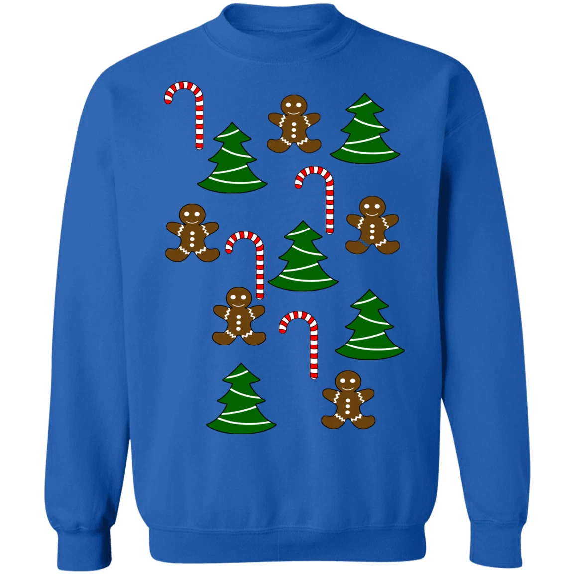 Gingerbread and Candy Cane Christmas Sweatshirt