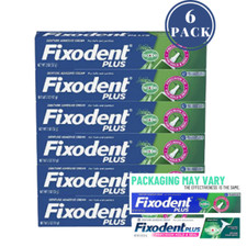 6-Pack Fixodent Plus Denture Adhesives, Scope Precision Hold and Seal 2 .oz Tube