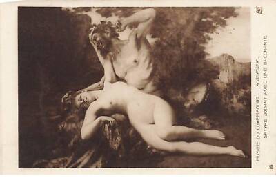 Nudes - Painting - H. Gervex - Satyr playing with a Bacchante - Musée du Luxem