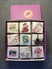 Sweet Boxed Delights: Mini Cakes with Edible Prints & Fillings, March Gift