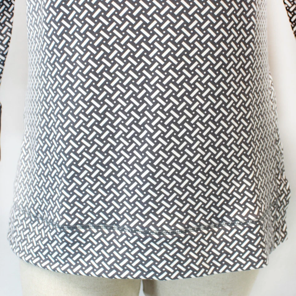TALBOTS Plus Grey White Casual Comfort Lounge Modal  Sweatshirt TOP Blouse 1X - Image 4 of 4