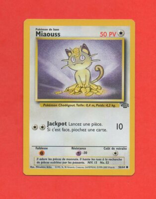 Pokemon No. 56/64 - Meowth - 50HP (A8449) | eBay UK