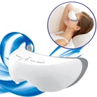 Carepeutic Rechargeable Warm Steam Eye Reflexology Massager White Vibration Unit