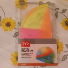 TYR Tie Dye Junior Graphic Silicone Swim Cap