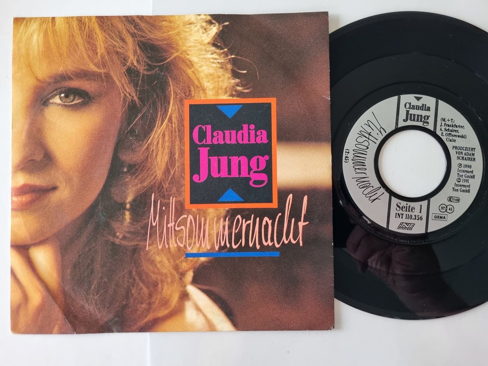 Claudia Jung - Mittsommernacht 7'' Vinyl Germany