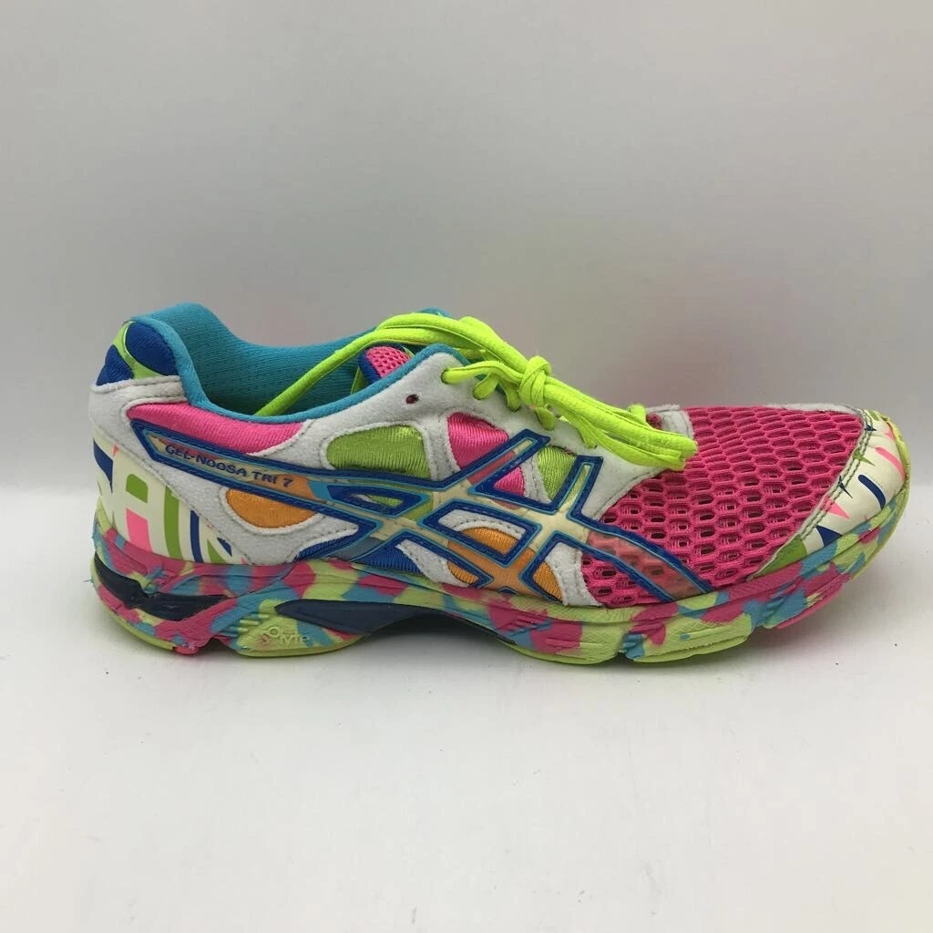 Glow In The Dark Asics Gel-Noosa Tri 7 Running Shoes Pink Neon T264N Womens  8.5M | Ebay