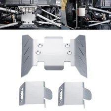 Stainless Steel Chassis Armor Axle Protector Skid Plate for Axial RC 1/6 SCX6