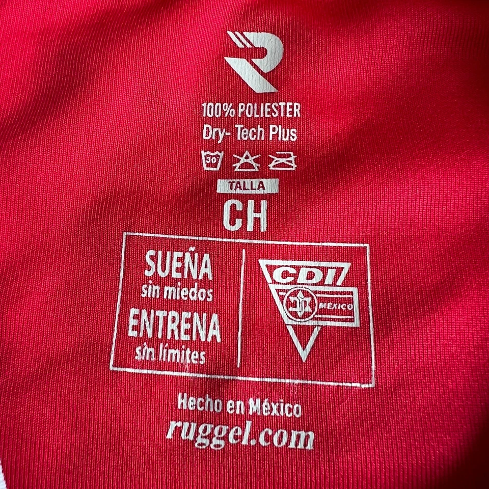Camiseta de fútbol CDI México roja elástica talla CH (pequeña) para hombre Foto 2 de 4