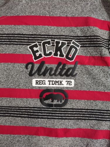 Ecko Unltd. Hemd Herren 4XL grau/rot Rawthentic Spellout Rhino Kurzarm - Bild 3 von 10
