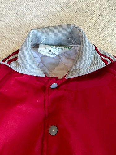 Halloway Red Youth Jacket Size Small Vintage - Picture 4 of 6