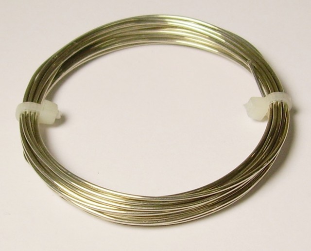 22 Ga Nickel Silver Wire Round Soft 3 Oz. 108 Ft. Coil Solid Nickel