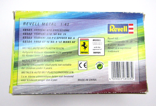 Revell Metal Ferrari 330 P A Spyder n.6 in scatola n. 48503 1:43 - Foto 14 di 14