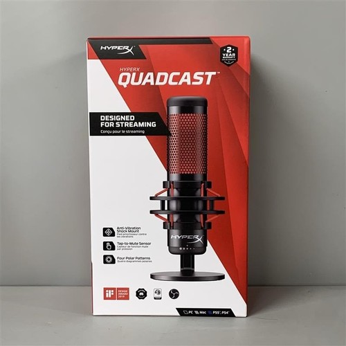 Microphone autonome HyperX QuadCast noir filaire USB gaming streaming - FPL - CP