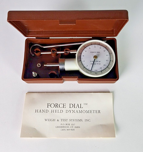 Effegi Italy Force Pocket Dial Hand Held Dynamometer Push Pull Gauge 100 Gram