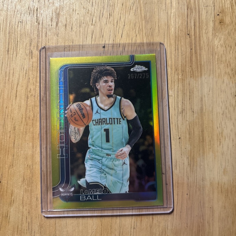 2025 Topps Chrome Basketball Lamelo Ball Yellow 267/275