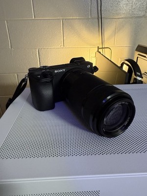 Sony Alpha a6400 24.2MP 4K Mirrorless Camera + Sony 55-210mm OSS Lens Bundle