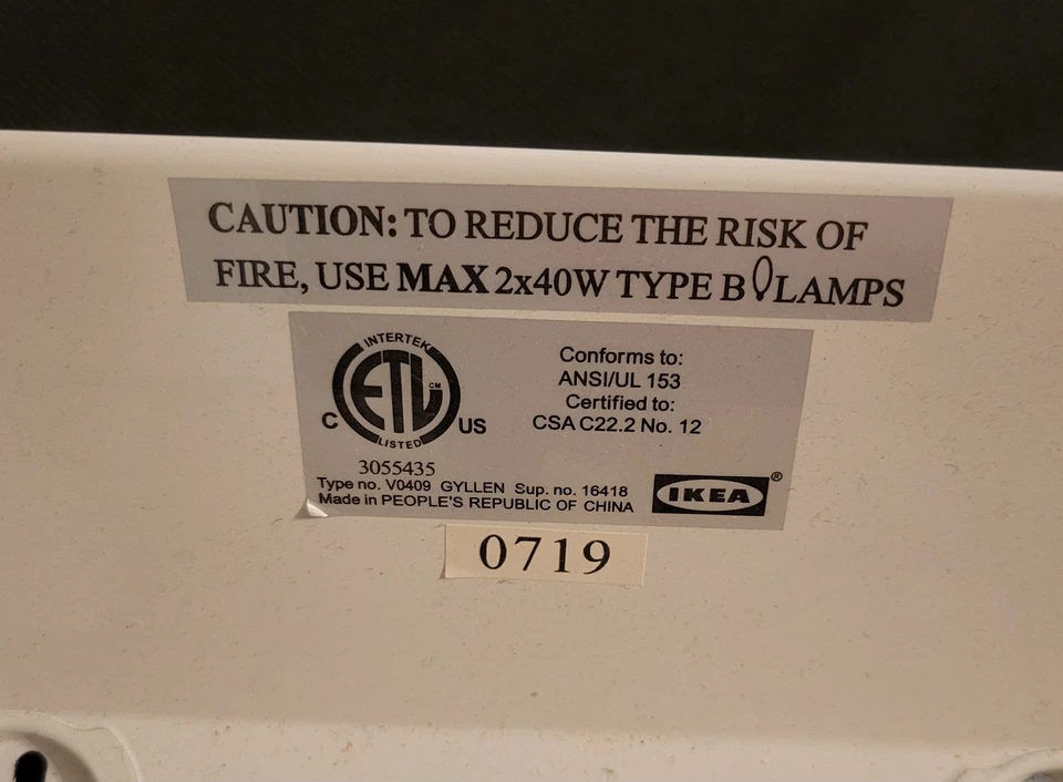 Ikea Gyllen Graffiti Wall Hanging Light Sconce Glass Vintage 1990s V0409 - Image 4 of 4