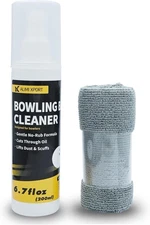 Bowling Ball Cleaner Spray 6.7oz with Microfiber Towel | Removes Oil & Scuffs