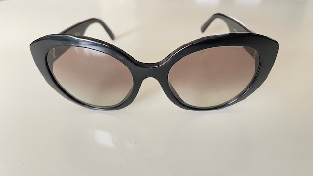 PRADA Sunglasses SPR01Y 1AB-0A7 140 2N Black Frame 54-19Brown