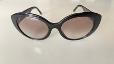 PRADA Sunglasses SPR01Y 1AB-0A7 140 2N Black Frame 54-19Brown Lenses   Great