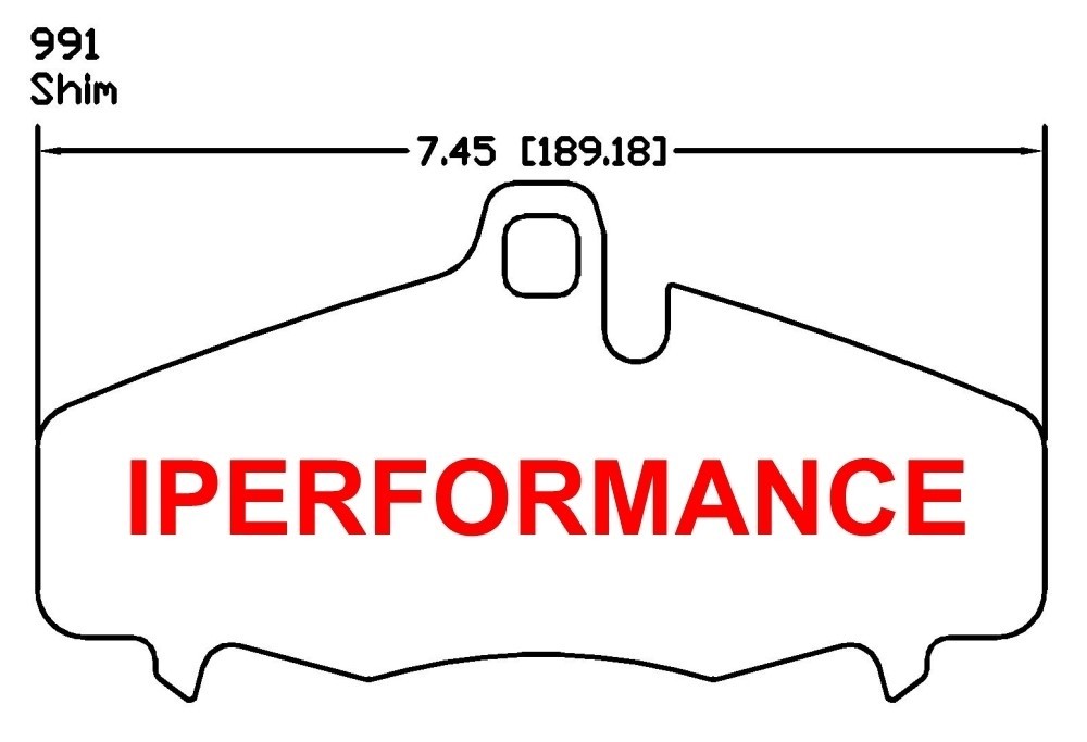 Titanium Brake Pad Shim Heat Shields for Porsche Carrera GT 04-05, Cer Front