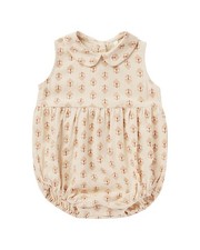 Rylee Cru Collective Lyla Linen-Blend Romper 3-6M
