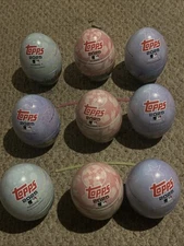 2025 Topps Series 1 Easter Egg Tin Lot (9) EMPTY
