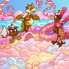 Neopets - Chocolatey Paradise Background ! - Virtual Item [Fast + Safe]