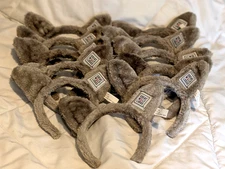 NEW Great Wolf Lodge Ears Souvenir Headband Fuzzy Gray One Size Fits Most Unisex