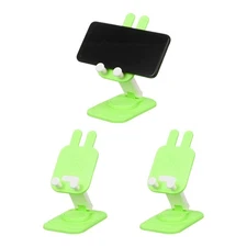 3Pcs Cell Phone Stand, 360°Adjustable Cute Cat Mobile Phone Holder, Green