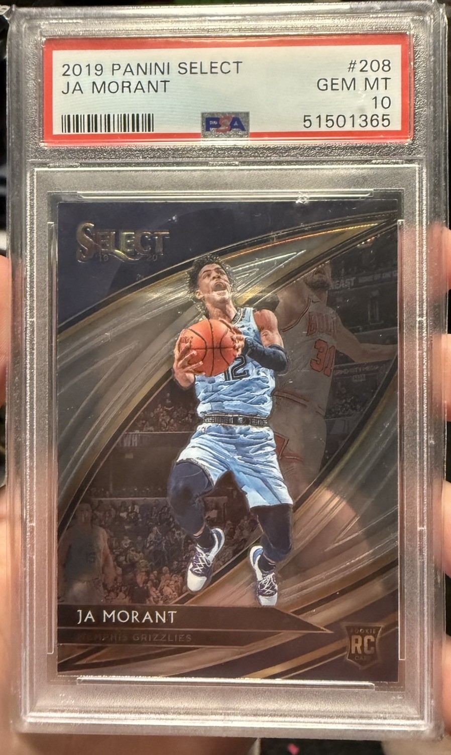 2019 Select Courtside Ja Morant #208 Rookie RC PSA 10 Low Pop
