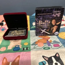 Buffy the Vampire Slayer Cross Necklace Original Box Genki Replica Cross Rare