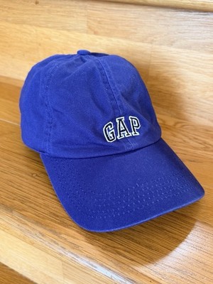 GAP Blue Embroidered Logo Strapback Hat Baseball Cap Lid Royal Blue OSFA Adult